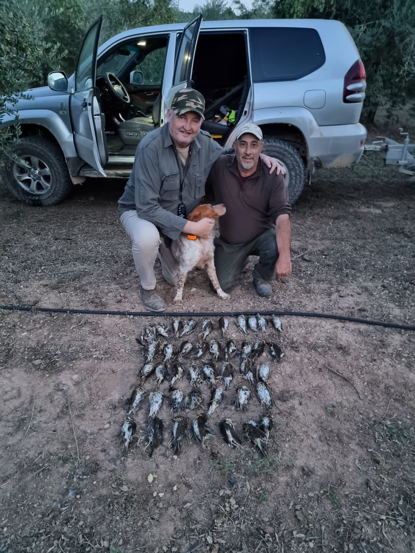 Rosendo García en una jornada de zorzales en Granyena